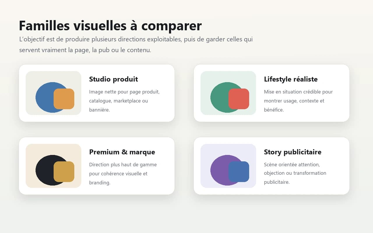 Familles visuelles à comparer avec Midjourney dans Spybox